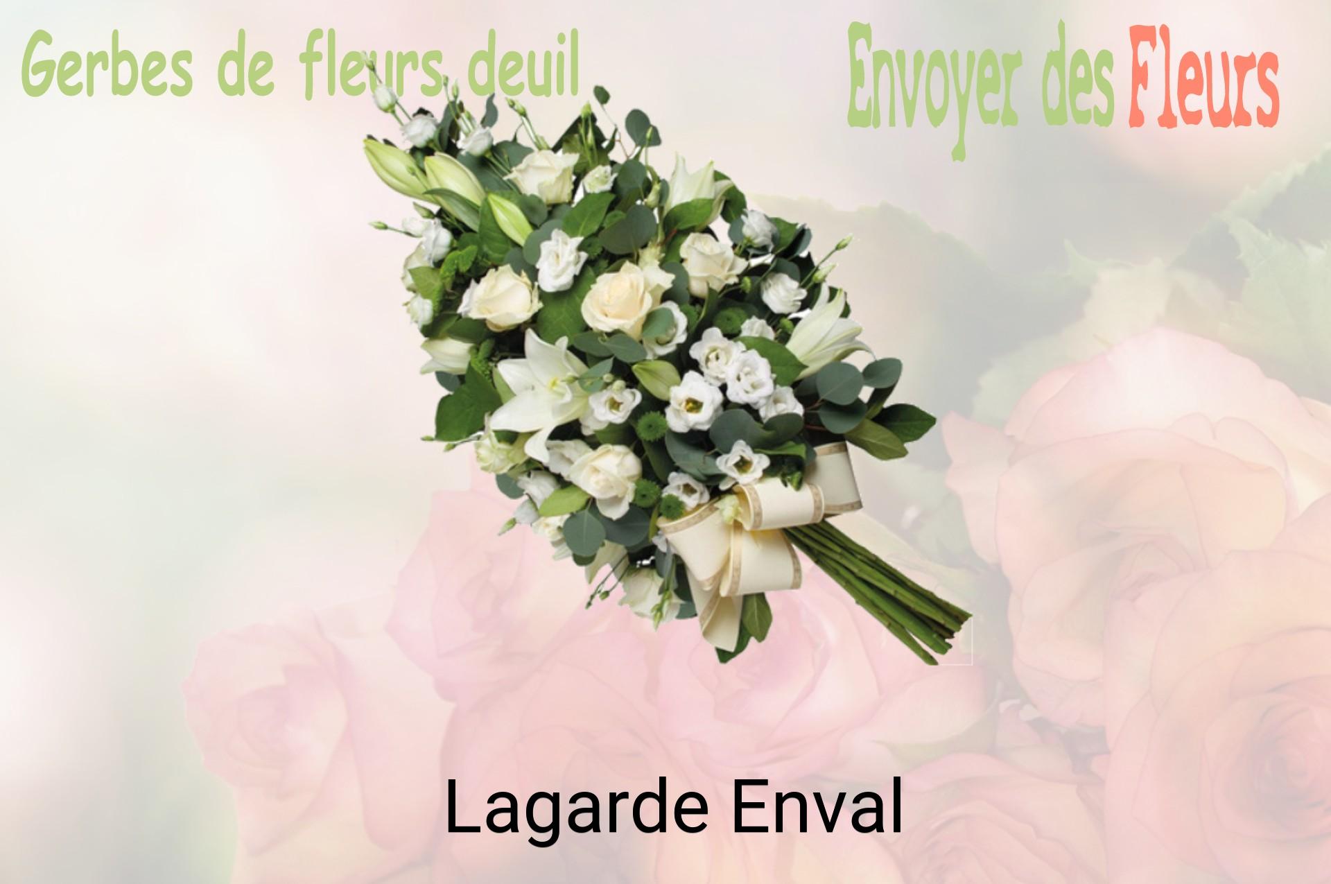 Gerbe de fleurs de deuil livrée à Lagarde-Enval